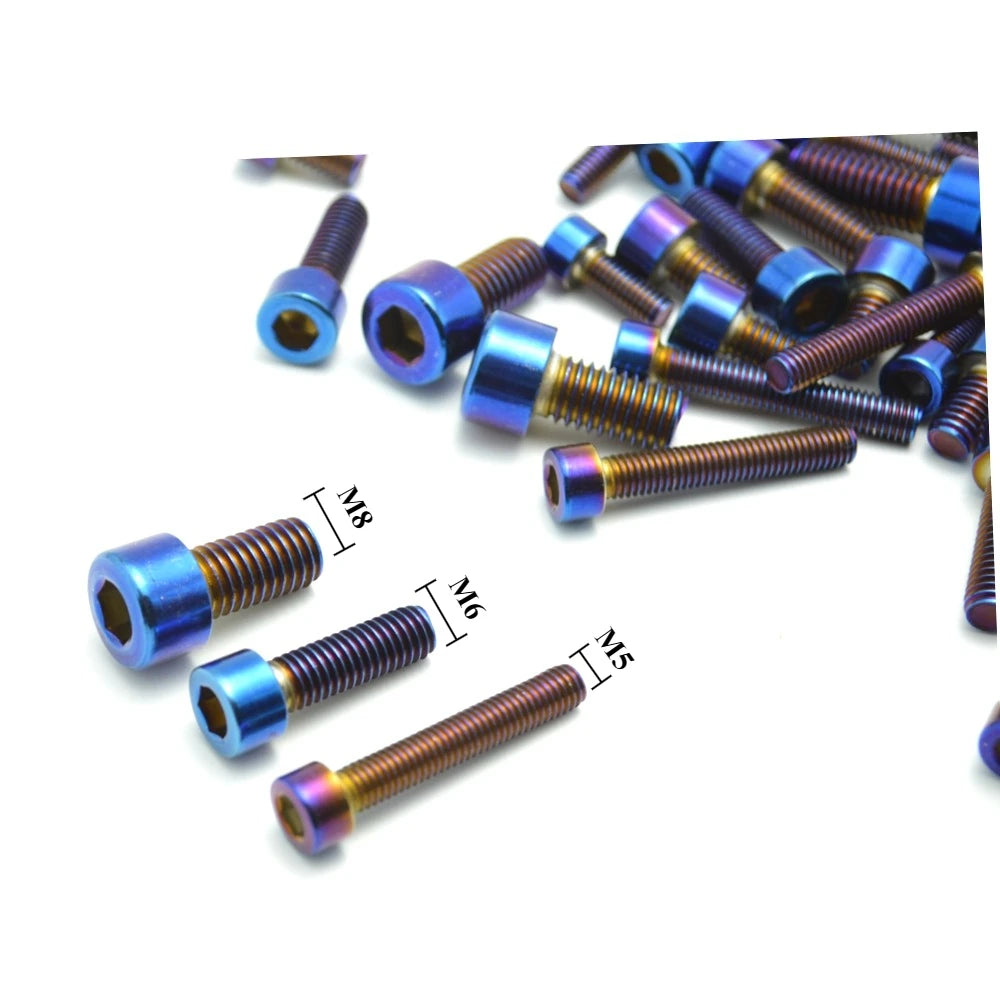 Hex titanium bolts